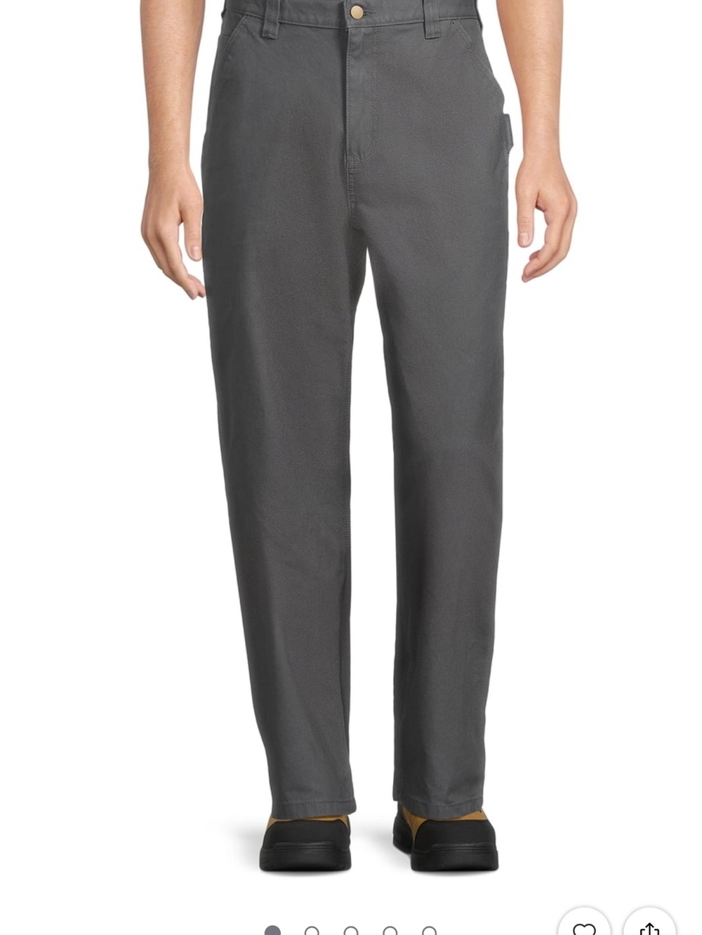 Brahma gray relaxed fit carpenter pants size 36x34